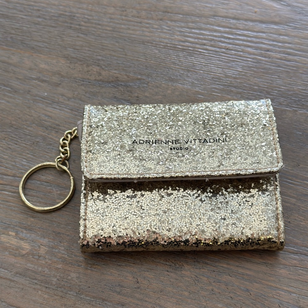 Adrienne Vittadini Gold Wallet / Coin Purse